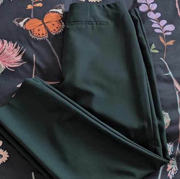 Adrianna Papell Women's Dark Green Dress Pants - Picture 1 of 4